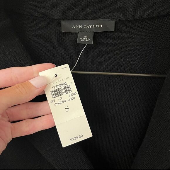 NWT Ann Taylor black size small sweater, suit top - Picture 2 of 8